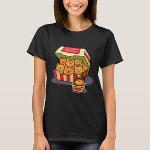 Kitten Nuggets Food Pun Cat Lover Gift Kip Nug T-shirt