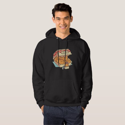 Kitten Nuggets Funny Cat Cake Box Hoodie (Voorkant volledig)