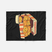 Kitten Nuggets Grappige katten en kipnuggets houde Fleece Deken (Voorkant (Horizontaal))