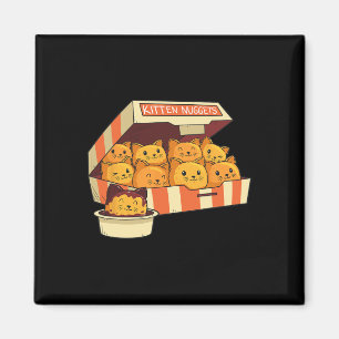 Kitten Nuggets Grappige katten en kipnuggets houde Magneet