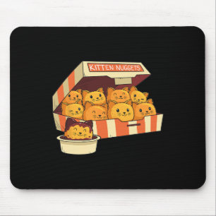 Kitten Nuggets Grappige katten en kipnuggets houde Muismat