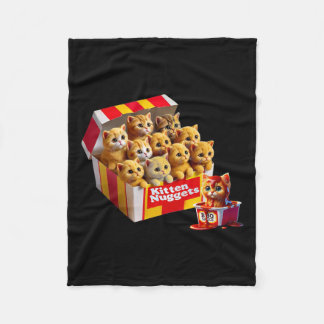 Kitten Nuggets Kattenliefhebber Gift Voedsel Pun K Fleece Deken