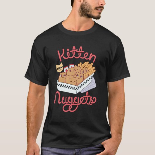 Kitten Nuggets Nugget Kitten Chicken Nugget Lover T-shirt (Voorkant)