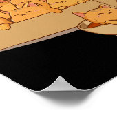 Kitten Nuggets Schattige Voedsel Pun Cat Lover Kip Poster (Hoek)