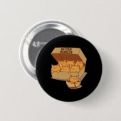 Kitten Nuggets Schattige Voedsel Pun Cat Lover Kip Ronde Button 5,7 Cm (Voorkant /achterkant)