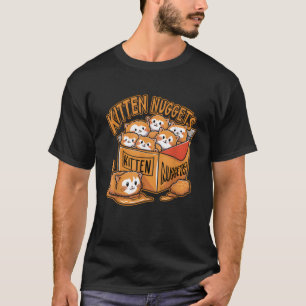 Kitten Nuggets Voedsel Pun Kat Liefhebber Kipnugge T-shirt