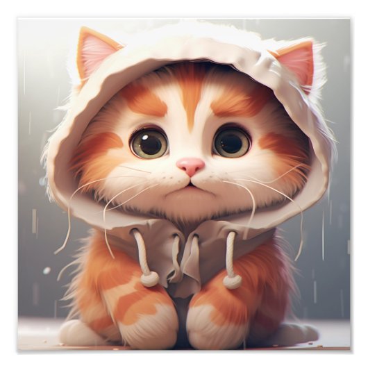 Kitten Nursery & Kinderkamer Prints Foto Afdruk (Voorkant)