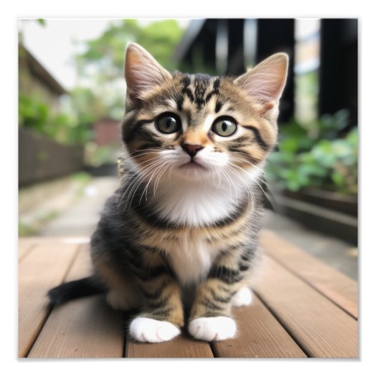 Kitten Nursery & Kinderkamer Prints Foto Afdruk (Voorkant)