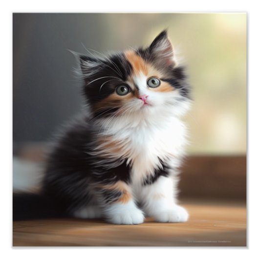 Kitten Nursery & Kinderkamer Prints Foto Afdruk (Voorkant)