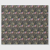 Kitten On an Old Wagon Wheel  Cadeaupapier (Vlak)