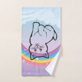 kitten onder een regenboog bad handdoek (Handdoek)