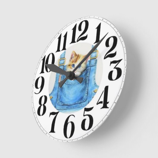 Kitten op de klok (Hoek)