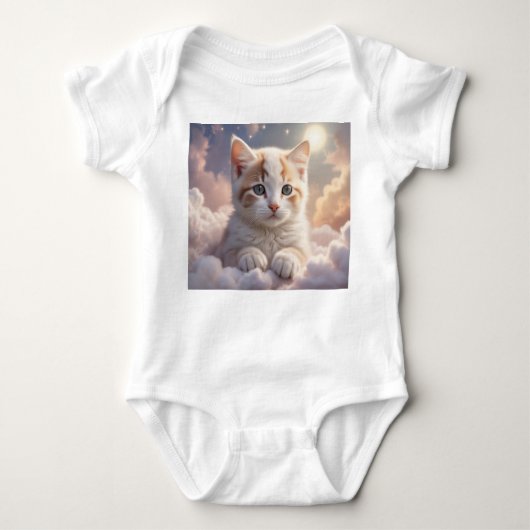 Kitten op de wolken T-shirt (Voorkant)
