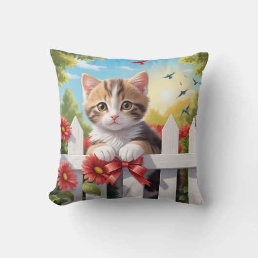 Kitten op het hek kussen (Voorkant)