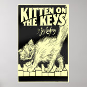 Kitten op het keys Huge Poster (Voorkant)