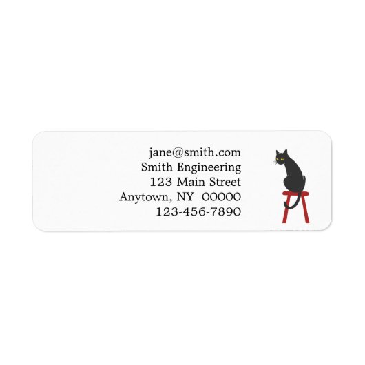 kitten op houten spoel - Kies achterkleur Etiket (Voorkant)