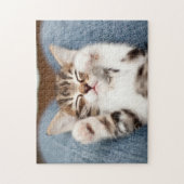 Kitten op mijn lab legpuzzel (Verticaal)