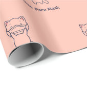 KITTEN-overlooppapier VOOR FACE MASK GEBRUIKEN Cadeaupapier (Rol Hoek)