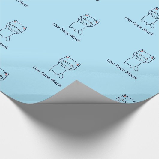 KITTEN-overlooppapier VOOR FACE MASK GEBRUIKEN Cadeaupapier (Hoek)