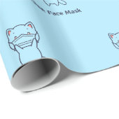 KITTEN-overlooppapier VOOR FACE MASK GEBRUIKEN Cadeaupapier (Rol Hoek)