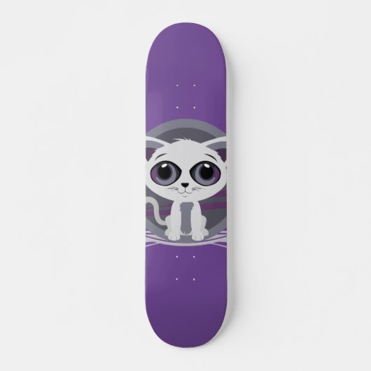 Kitten - Paars Persoonlijk Skateboard (Voorkant)