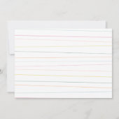 Kitten Party Birthday Photo Invite Kaart (Achterkant)