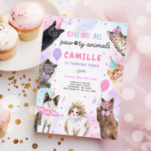 Kitten Party roept alle Pawty Animals Birthday op