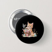 Kitten Pasen Kitten Eieren Kunstwerk Ronde Button 5,7 Cm (Voorkant /achterkant)