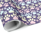 Kitten Paw Prints Cadeaupapier (Rol Hoek)