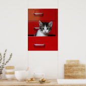 Kitten Peking Poster (Keuken)