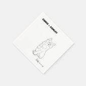 kitten Pet kat Cocktail servet voor bruiloft (Hoek)