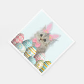 Kitten Photo Bunny Ears  Servet (Hoek)