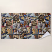 Kitten Photo Collage, Beach Towel Strandlaken (Voorkant)