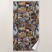 Kitten Photo Collage, Beach Towel Strandlaken (Voorkant)