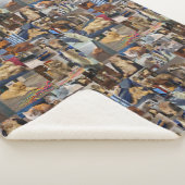 Kitten Photo Collage, Grote Sherpa Blanket Sherpa Deken (3/4)