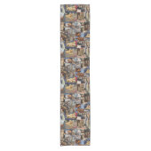 Kitten Photo Collage, Table Runner Korte Tafelloper (Voorkant)