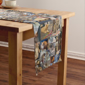 Kitten Photo Collage, Table Runner Korte Tafelloper (Voorbeeld)