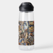 Kitten Photo Collage Waterfles (Achterkant)