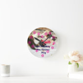 Kitten Photo Text Jingle Meows, Customize,  Ronde Klok (Huis)