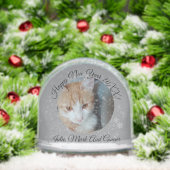 Kitten Photo Text Name, Replace, Front And Back Sneeuwbol (Kerstmis)