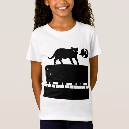 Kitten_Piano T-shirt (Voorkant)