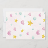 Kitten Pink Foto Uitnodiging Verjaardag (Achterkant)