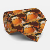Kitten, pompoen en puppy stropdas (Opgerold)