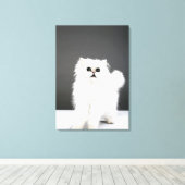 Kitten Portrait Canvas Afdruk (Insitu (Houten vloer))