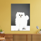 Kitten Portrait Canvas Afdruk (Insitu (Woonkamer))