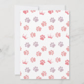 Kitten prinses meisje verjaardag kaart (Achterkant)