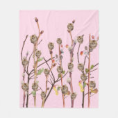 Kitten Pussy Willow Cute Girls Fleece Deken (Voorkant)