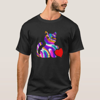 Kitten Rainbow Cat Animal Colorful Love Cats T-shirt