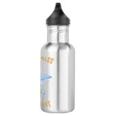 Kitten Reflection Afbeelding Tiger Cats Gift Waterfles (Rechts)