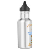 Kitten Reflection Afbeelding Tiger Cats Gift Waterfles (Links)